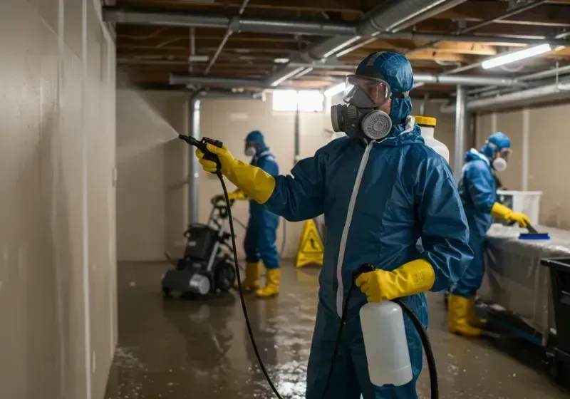 Basement Sanitization and Antimicrobial Treatment process in Cos Cob, CT